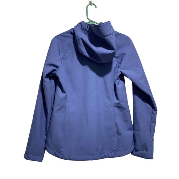 NEW Columbia Full Zip Hooded Omni-Wind Waterproof Breathable Jacket Blue Medium - Picture 2 of 16